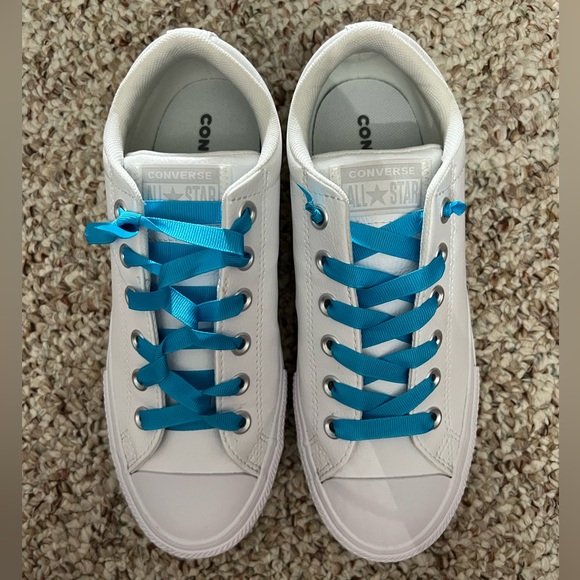 White leather converse sneakers - Picture 5 of 7